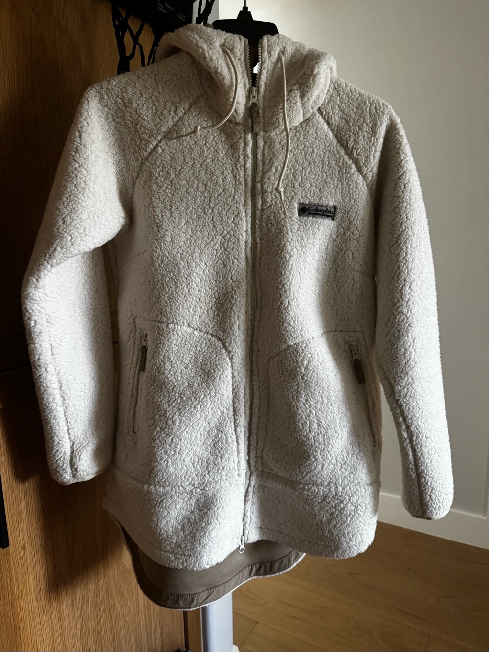 Columbia Cream Sherpa Hooded Jacket